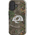 NFL Los Angeles Rams Realtree Xtra Green Camo iPhone 16 Plus Impact Case